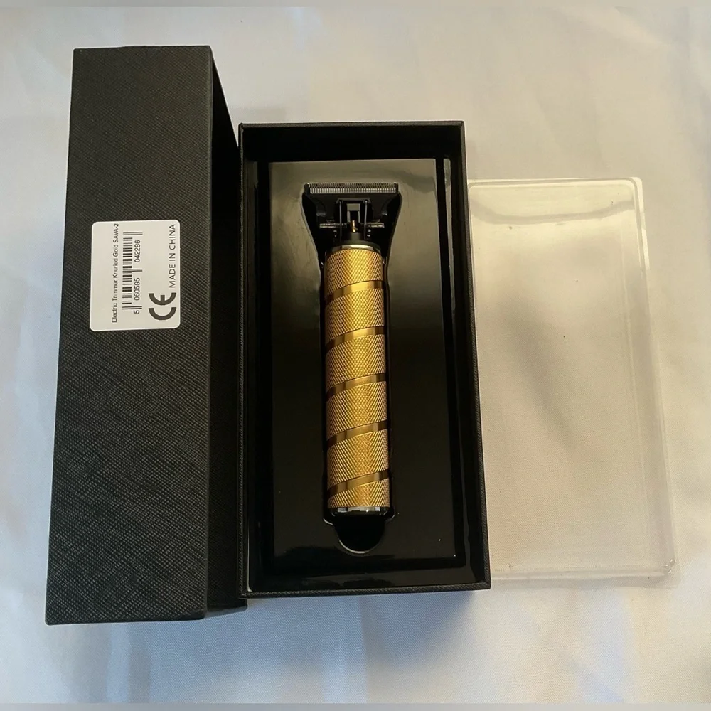 NWT Barbarossa Brothers Skeleton Hair & Beard Trimmer - Knurled Gold